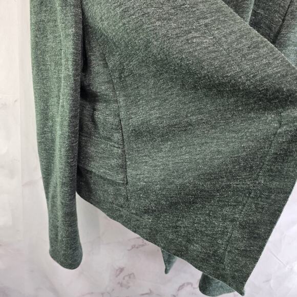 Anthropologie Blazer Women Small Dark Green Open Jacket Cartonnier Unstructured - Picture 11 of 13